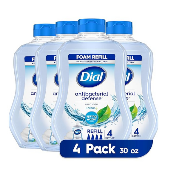 4-Pack 30-Oz Dial Antibacterial Foaming Hand Soap Refill