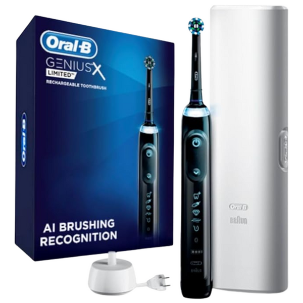 Oral-B Genius X Limited Rechargeable Electric Toothbrush With 1 Replacement Brush Head, Travel Case