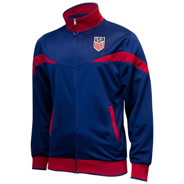 Icon Sports Men's Full Zip Up Active Track Jacket (Navy)