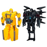 Transformers: One Cog Changer Bumblebee 4" Robot Action Figures