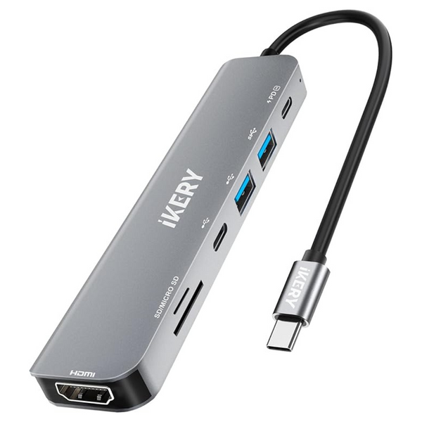 IKERY 7-In-1 USB C Docking Station With 4K HDMI