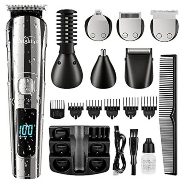 19-Piece Men's Cordless USB Rechargeable All In 1 Grooming Kit