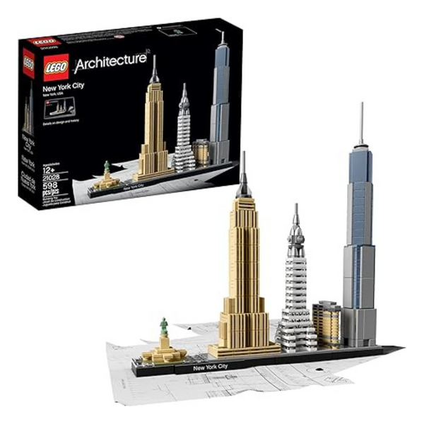 598-Piece LEGO Architecture New York City Skyline 21028 Building Set