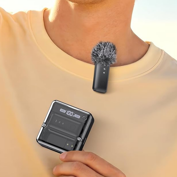 iVANKY Wireless Lavalier Microphone with Charging Case