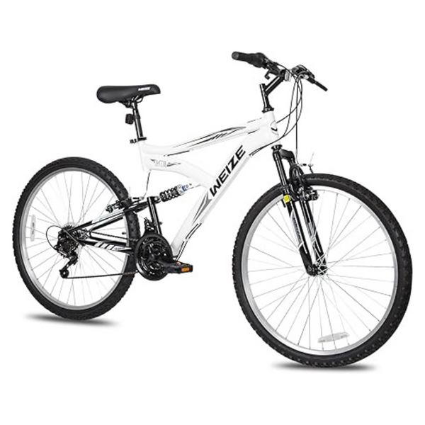 Weize Unisex 18-Speed Full Suspension Mountain Bike