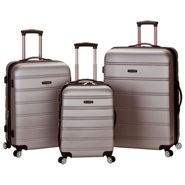 3-Piece Rockland Melbourne Hardside Expandable Luggage Set