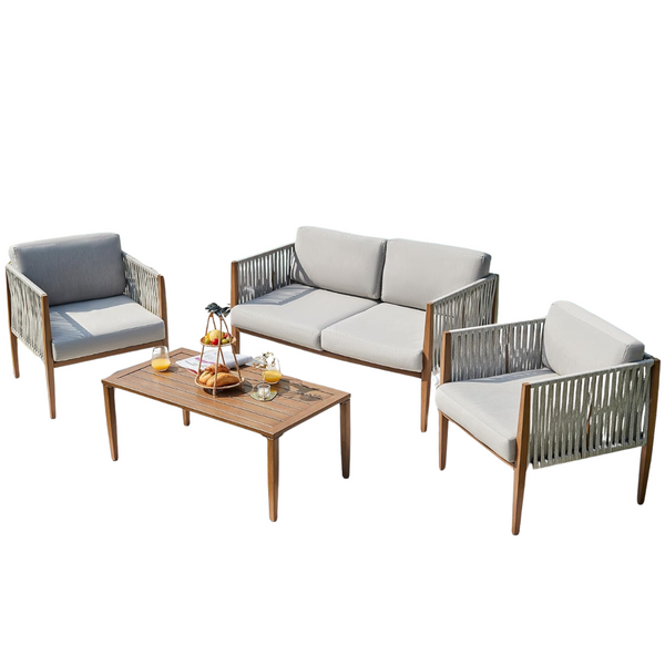 4-Piece Natural Expressions Patio Furniture Sets