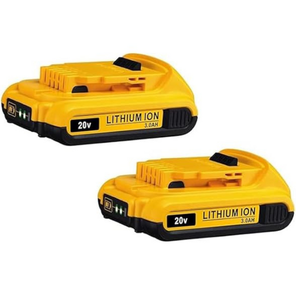 2-Pack 20V 3.0Ah Dewalt DCB200 Replacement Battery