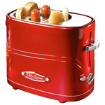 Nostalgia 2 Slot Hot Dog And Bun Toaster With Mini Tongs