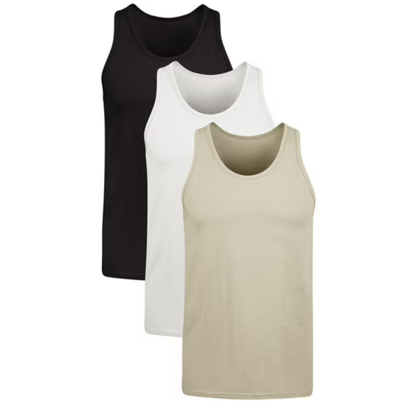 3-Pack Hanes Men's Originals Stretch Cotton Tank Tops