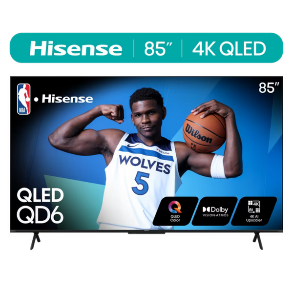 Hisense 85QD6N 85" 4K Ultra HDR Smart QLED Google TV (2024)