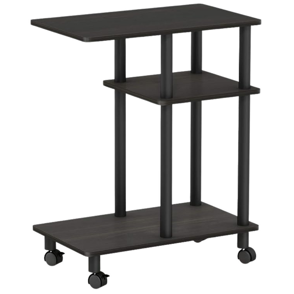 Furinno Turn-N-Tube U Shape Sofa Side Table With Casters