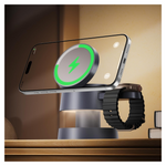 IVANKY 4-In-1 Wireless MagSafe Charging Station With Night-Lamp