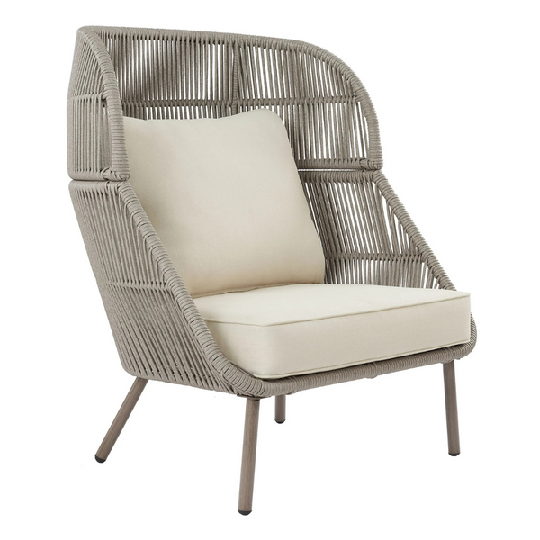 Better Homes & Gardens Tarren Wicker Outdoor Accent Chair With Cushions