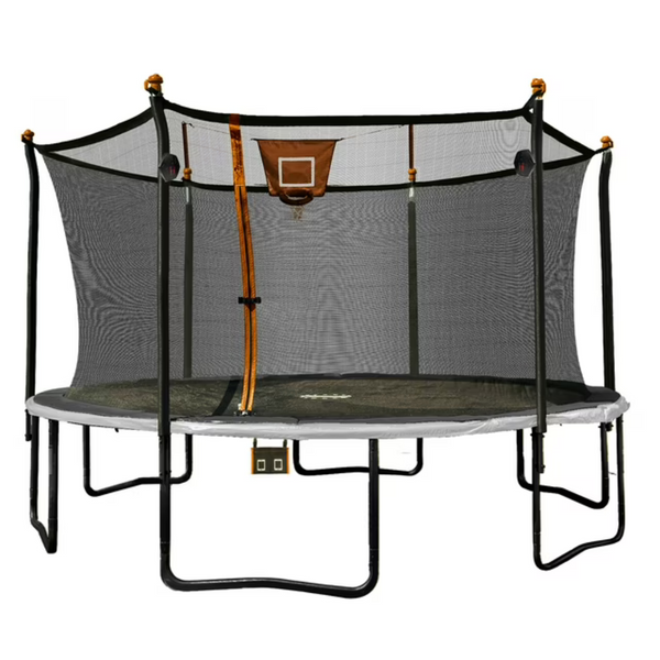 14-Ft Bounce Pro Trampoline & Enclosure Set With Basketball Hoop & More