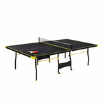 MD Sports Official Size Indoor Foldable Table Tennis Table With Paddles
