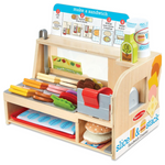 56-Piece Melissa & Doug Wooden Slice & Stack Sandwich Counter