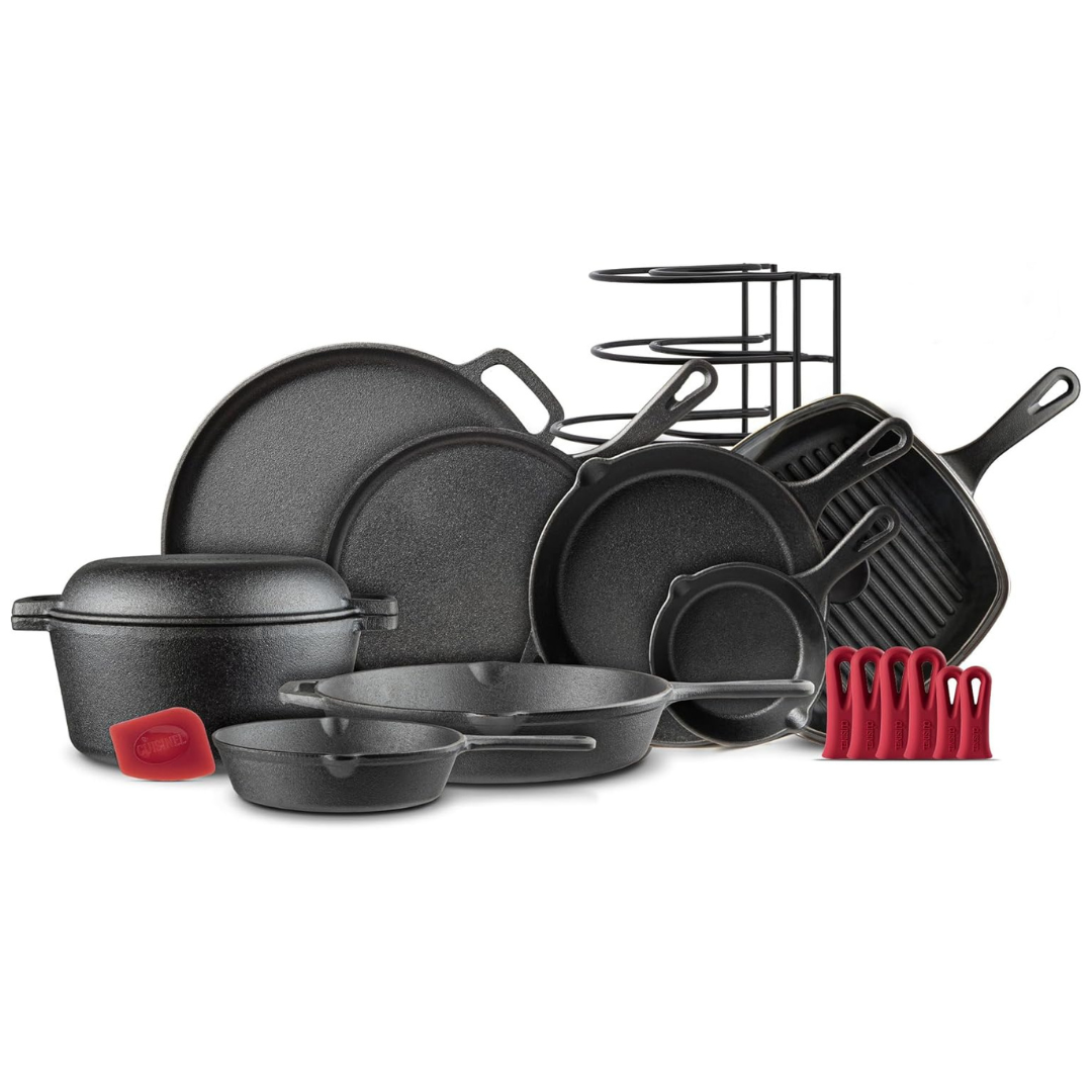18-Piece Cuisinel Cast Iron Cookware Set