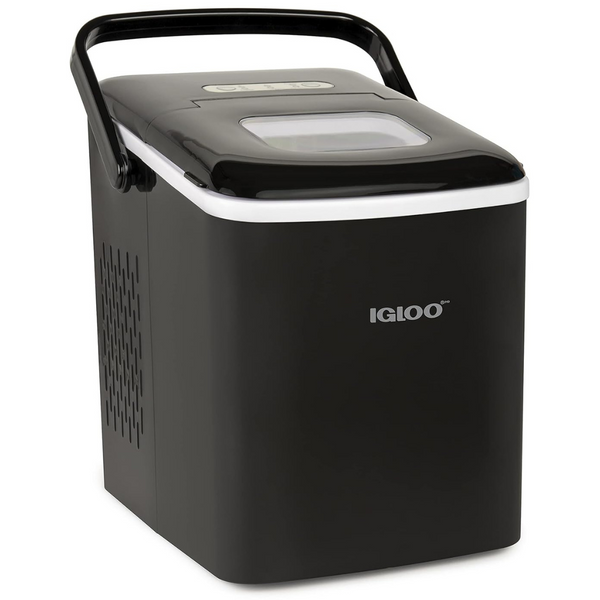 Igloo 26 lbs Countertop Ice Maker With Scoop And Basket (Black)