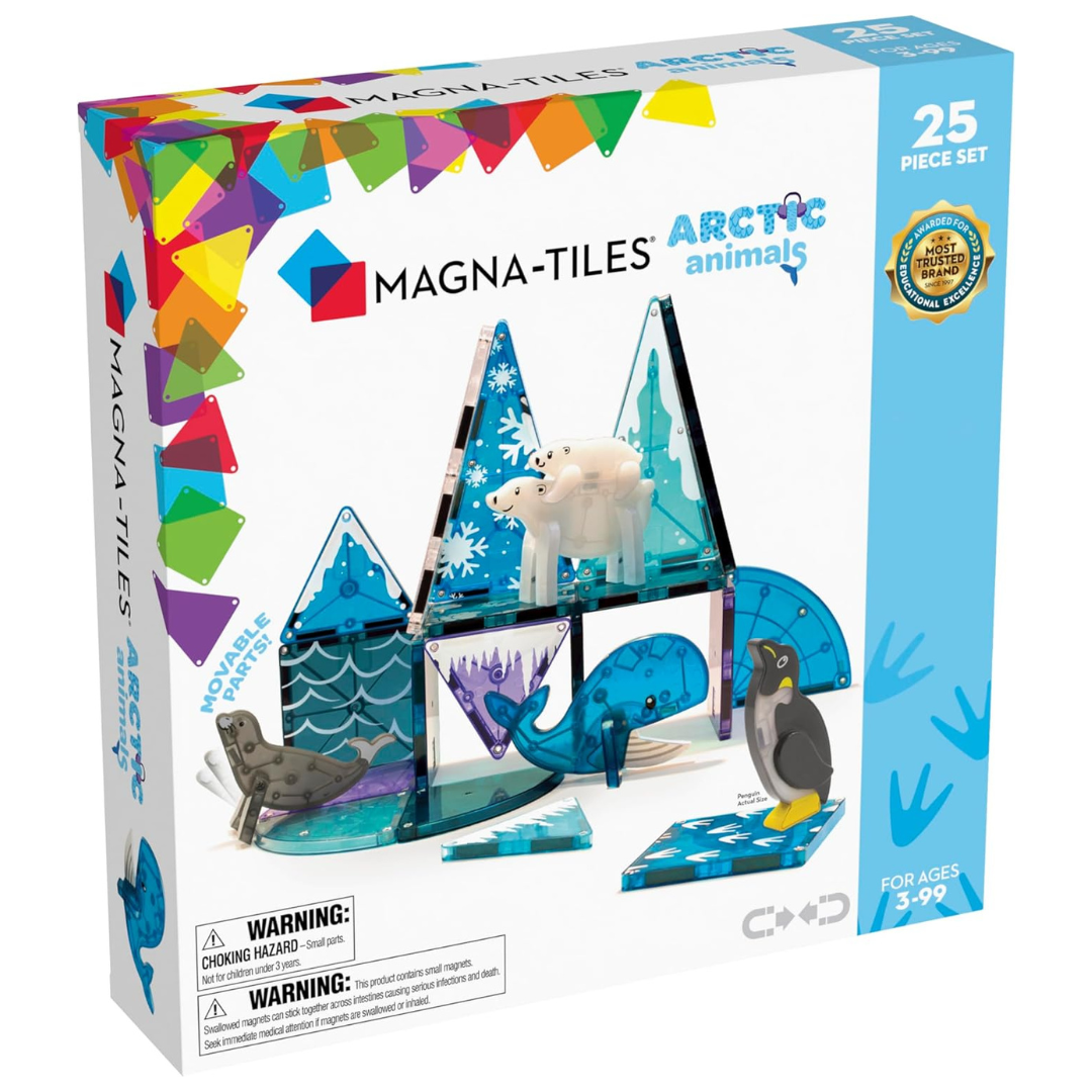 Magna-Tiles Arctic Animals 25-Piece Magnetic Construction Set