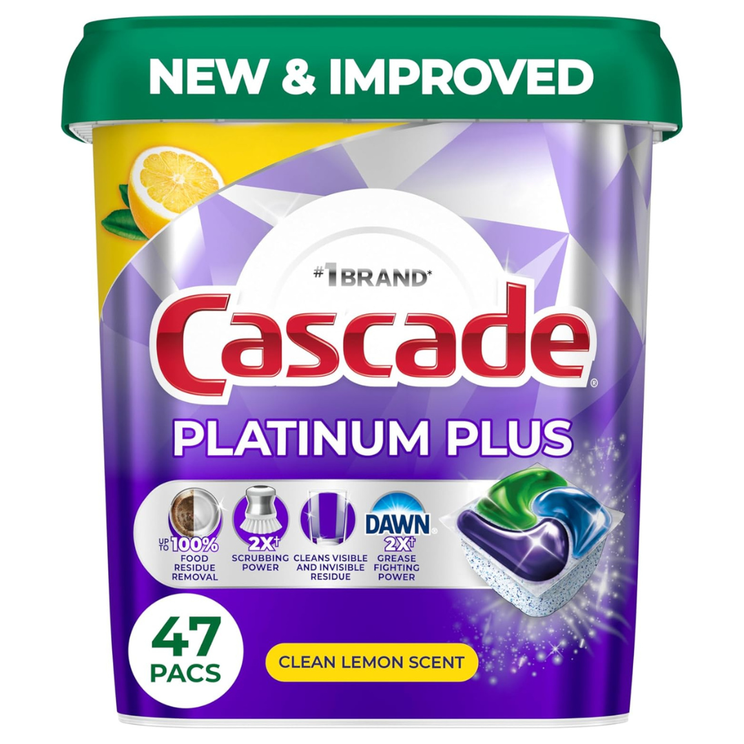 47-Count Cascade Platinum Plus Dishwasher Pods