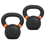 22-Lbs/10Kg Yes4All Powder Coated Cast Iron Kettlebell (Pair)
