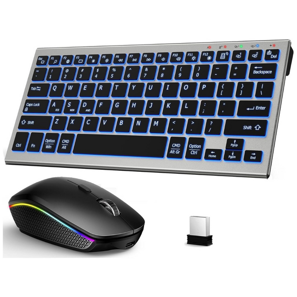 Wireless Keyboard And Mouse Combo For Mac & Windows