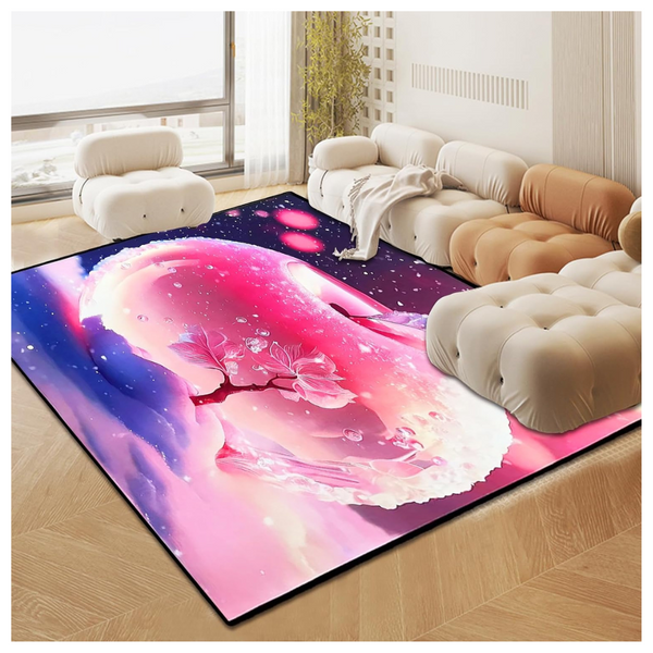 5' X 6' 100% Microfiber Polyester Large Carpet