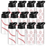 6 Pack Water Bottle With Snap Lids (17-oz)