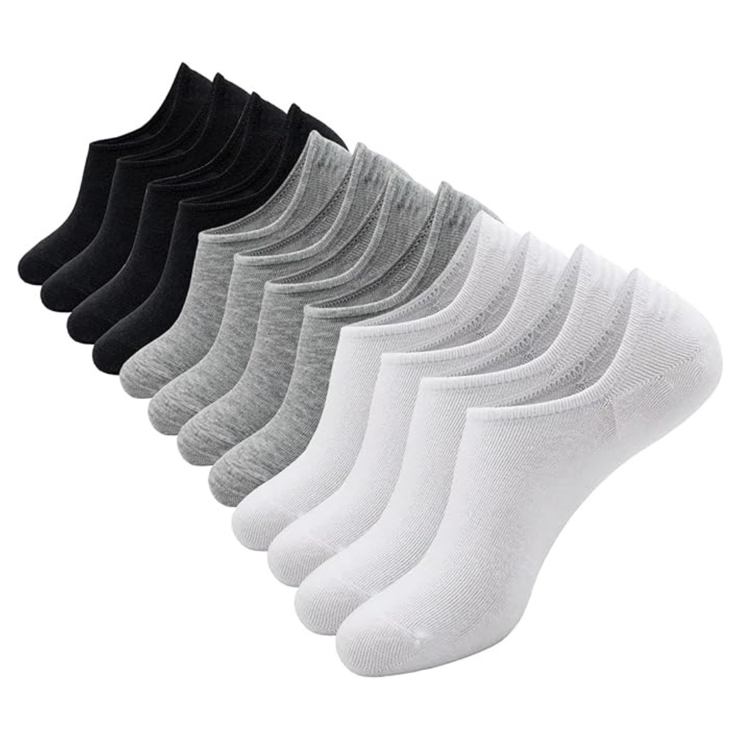 6-Pairs Women's Invisible Low Cut No Show Socks