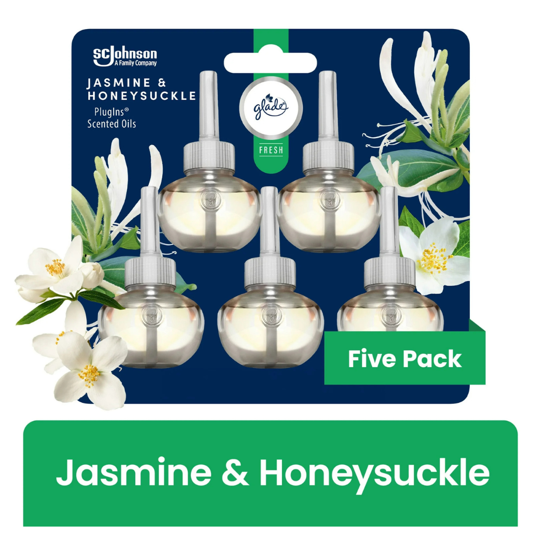 5-Pack Glade PlugIns Refills Air Freshener (Jasmine & Honeysuckle)