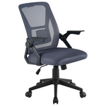 Mid-Back Swivel Ergonomic Chair With Adjustable Arms