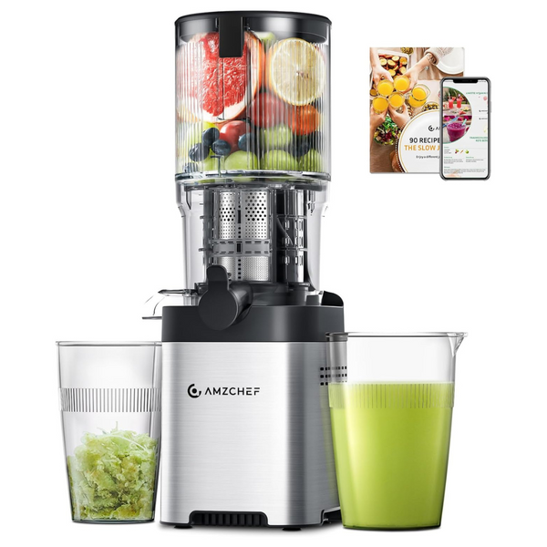 Amzchef Cold Press 5.4" Juicer Machines With Large Feed Chute