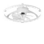 Hordxin 20" Low Profile Ceiling Fans With Lights And Remote