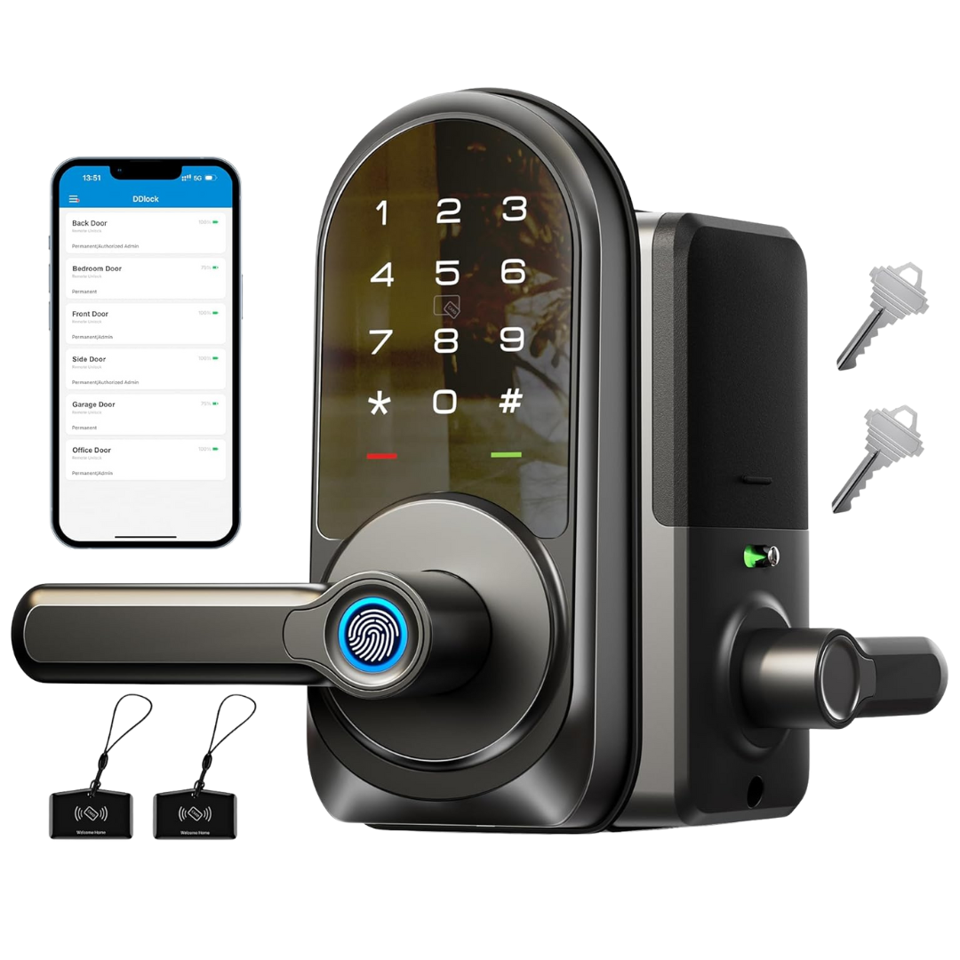 Veise RZ09 7-in-1 Keyless Entry Smart Lock With Handle Set