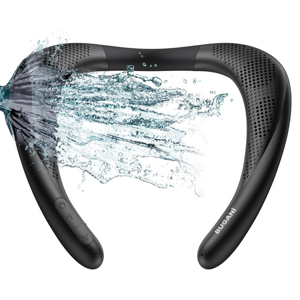 True 3D Stereo Sound Neckband Speaker with 24H Playtime