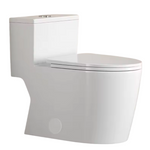12" Dual Flush One Piece Elongated Modern Toilet