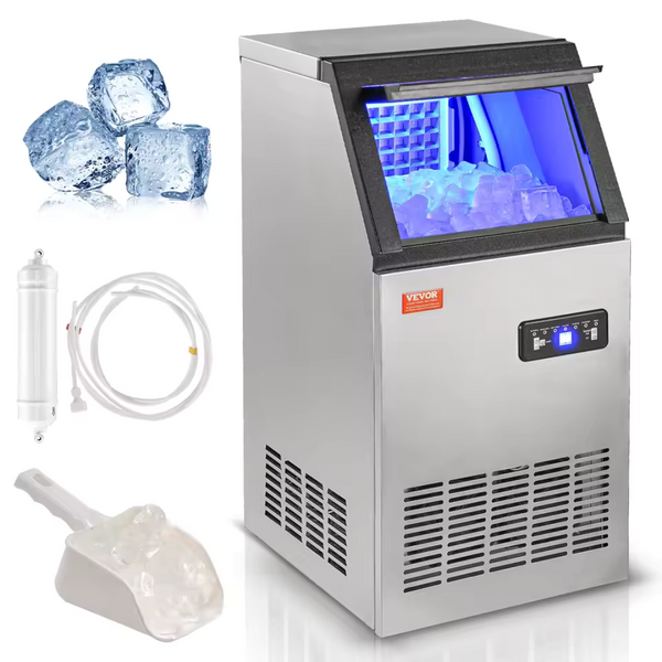 SucceBuy Commercial Ice Maker, 45 Ice Cubes in 12-15 Minutes