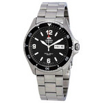 Orient Men's Mako II Analog Automatic Hand-Winding Silver Watch