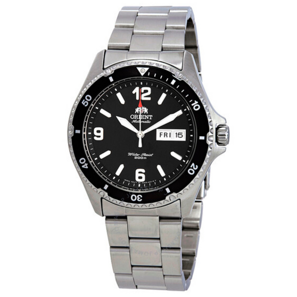 Orient Men's Mako II Analog Automatic Hand-Winding Silver Watch