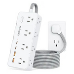 8-AC Outlets & 4-USB Ports 5-Ft Power Strip Surge Protector