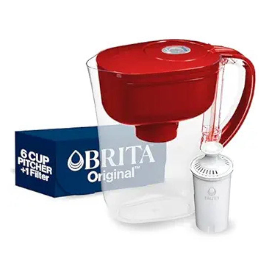 6-Cup Brita Metro Water Filter Pitcher w/ 1x Standard Filter