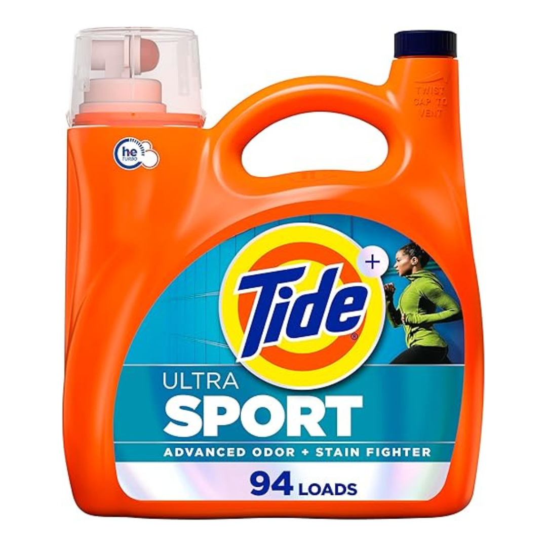 4-Pack 132-Oz Tide Plus Liquid Laundry Detergent (Febreze Sport Odor Defense)