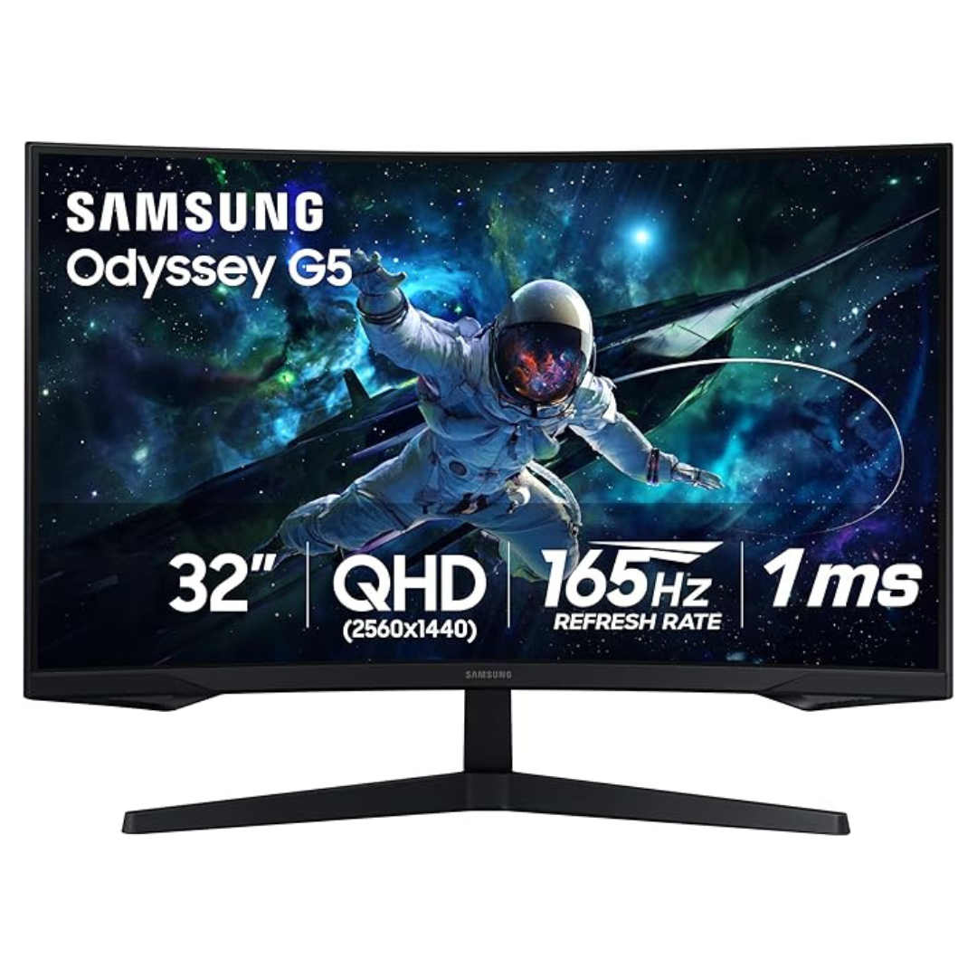 Samsung Odyssey G55C Series 32" Curved WQHD Gaming Monitor