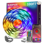 100ft Music Sync Color Changing LED Strip Lights