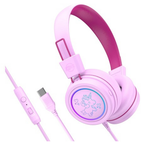 MEE Audio KidJamz Wired USB-C Headphones With LED Lights