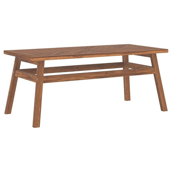 Walker Edison 42" Outdoor Rectangle Coffee Table (Brown)