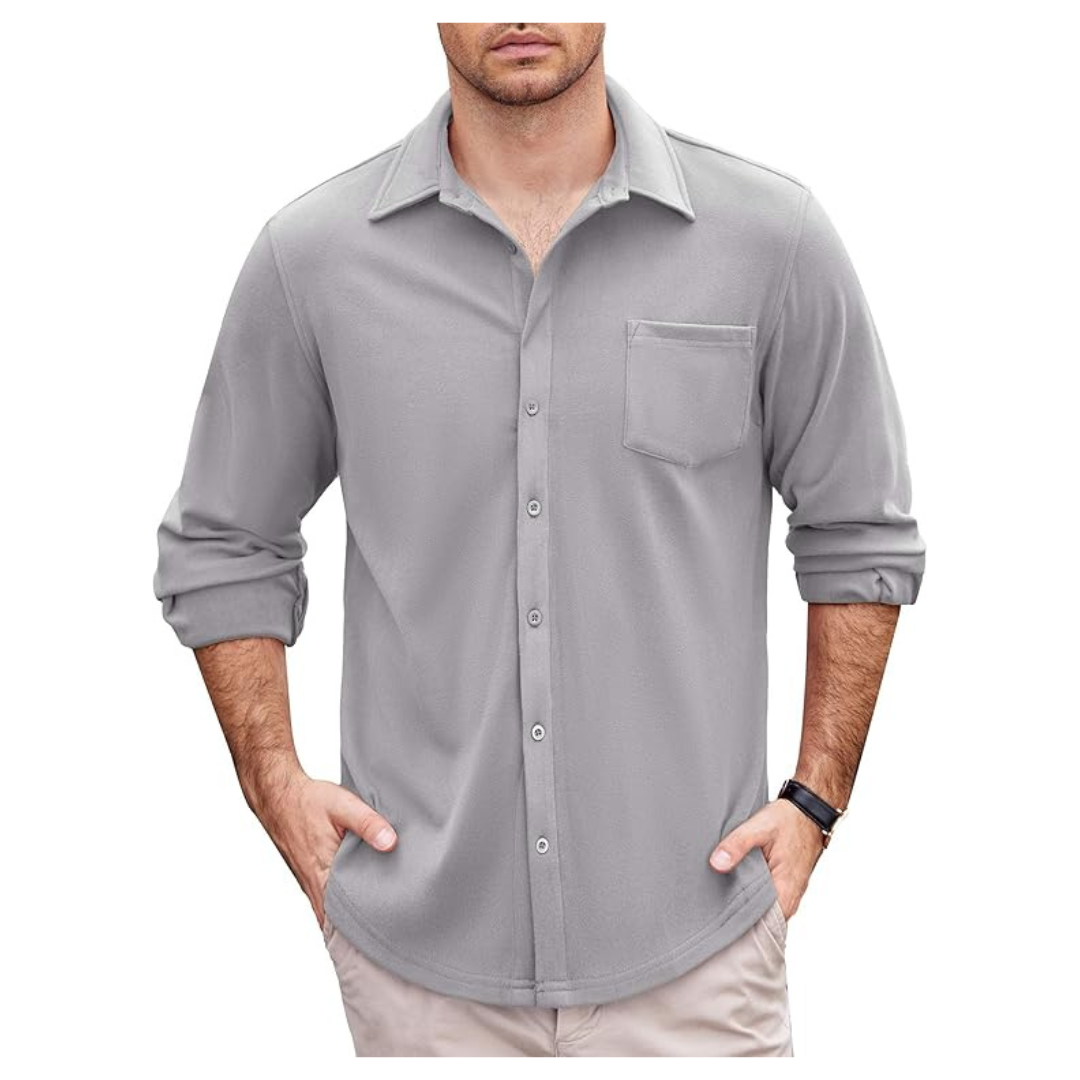 COOFANDY Men's Long Sleeve Casual Dress Shirt