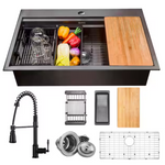 AKDY All-In-One Matte 33" x 22" Kitchen Sink