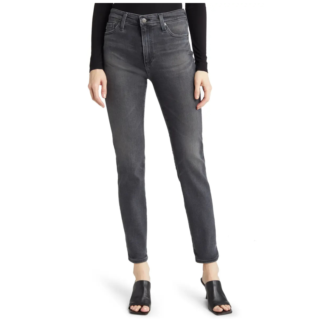 AG Women's Mari Slim Fit High Waist Straight Leg Jeans
